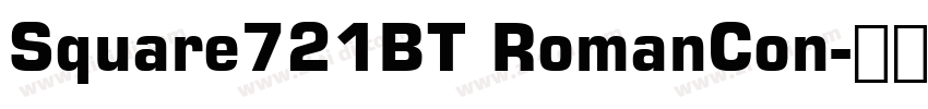 Square721BT RomanCon字体转换